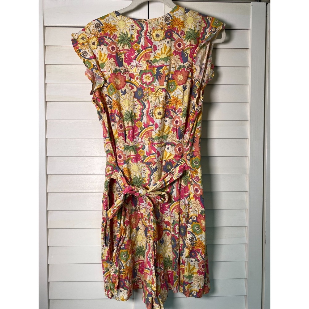 Marine Layer Romper Womens Palm Tree Tropical Camila Vacation | Sz XL - Picture 4 of 6